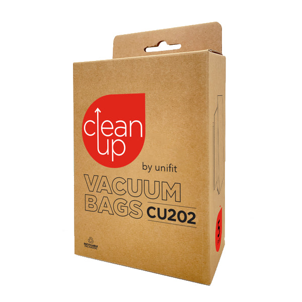 Vacspare | CleanUp by Unifit Vacuum Bags CU202 | Crystalwhite Cleaning Supplies Melbourne