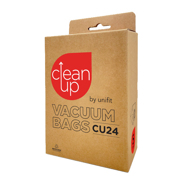Vacspare | CleanUp by Unifit Vacuum Bags CU24 | Crystalwhite Cleaning Supplies Melbourne