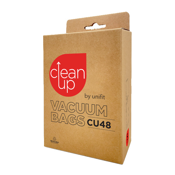 Vacspare | CleanUp by Unifit Vacuum Bag CU48 | Crystalwhite Cleaning Supplies Melbourne