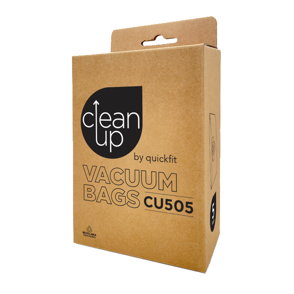 Vacspare | CleanUp by Unifit Vacuum Bags CU505 | Crystalwhite Cleaning Supplies Melbourne