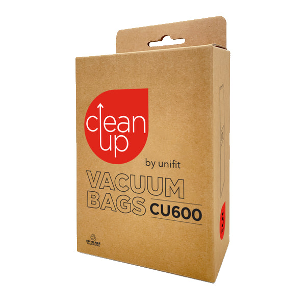 Vacspare | CleanUp by Unifit Vacuum Cleaner Bags CU600 | Crystalwhite Cleaning Supplies Melbourne