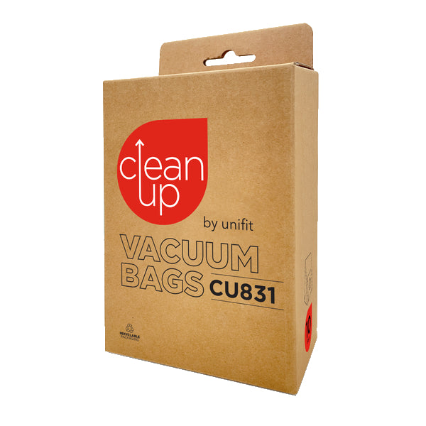 Vacspare | CleanUp by Unifit Vacuum Bags CU831 | Crystalwhite Cleaning Supplies Melbourne