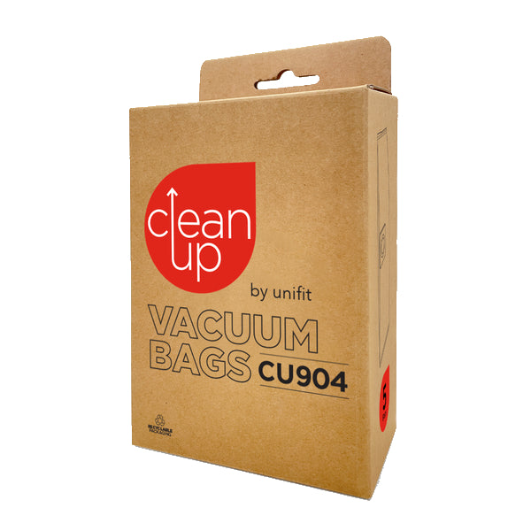 Vacspare | CleanUp by Unifit Vacuum Cleaner Bags CU904 | Crystalwhite Cleaning Supplies Melbourne