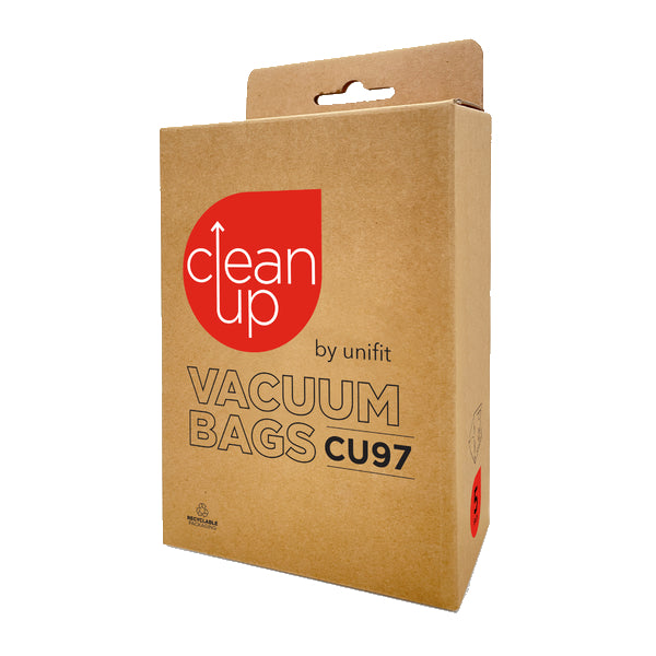 Vacspare | CleanUp by Unifit Vacuum Bags CU97 | Crystalwhite Cleaning Supplies Melbourne