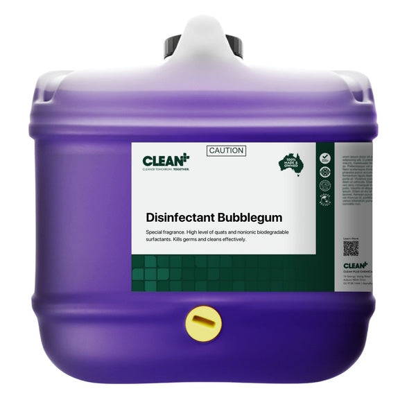 Clean Plus | Bubble Gum Commercial Grade Disinfectant 15Lt | Crystalwhite Cleaning Supplies Melbourne
