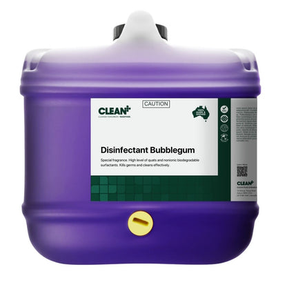 Clean Plus | Bubble Gum Commercial Grade Disinfectant 15Lt | Crystalwhite Cleaning Supplies Melbourne