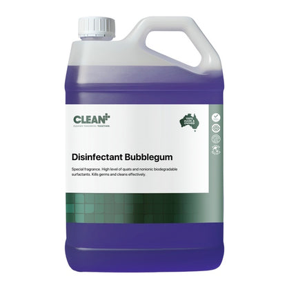 Clean Plus | Bubble Gum Commercial Grade Disinfectant 5Lt | Crystalwhite Cleaning Supplies Melbourne