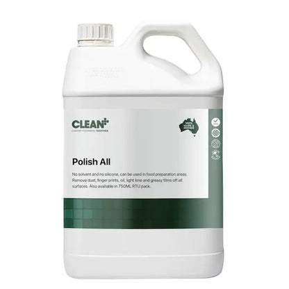 Clean Plus | Polish All Surface Cleaner and Polisher 5Lt | Crystalwhite Cleaning Supplies Melbourne