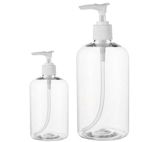 Crystalwhite | Pump with 500ml or 1Lt Clear PET Bottle | Crystalwhite Cleaning Supplies Melbourne