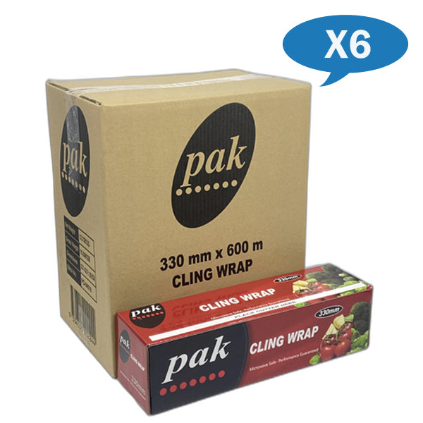 Pak Plus | Premium Cling Film Wrap with Easy Cutter Carton Quantity | Crystalwhite Cleaning Supplies Melbourne