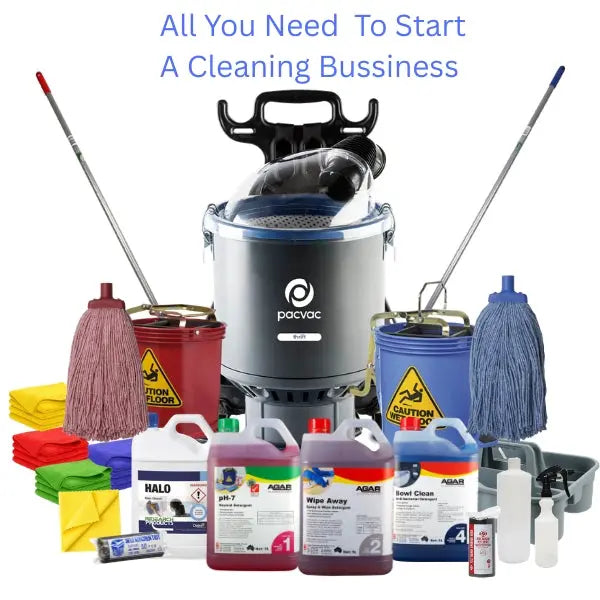 Commercial Cleaning Start-up Kit | Pacvac Thrift Backpack Vacuum