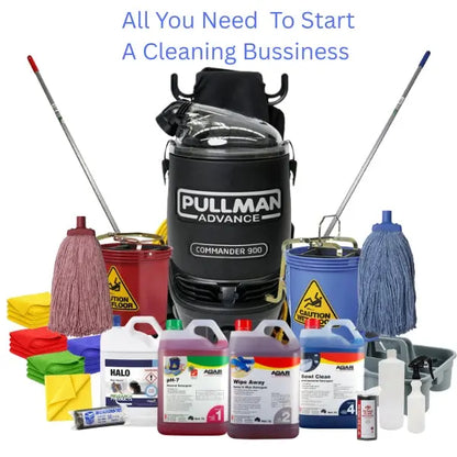 Crystalwhite Cleaning Supplies | Commercial Cleaning Start-up Kit | Pullman Commander PV900 | Crystalwhite Cleaning Supplies Melbourne.