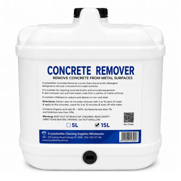 Crystalwhite | Concrete Remover from Metal Surfaces | Crystalwhite Cleaning Supplies Melbourne