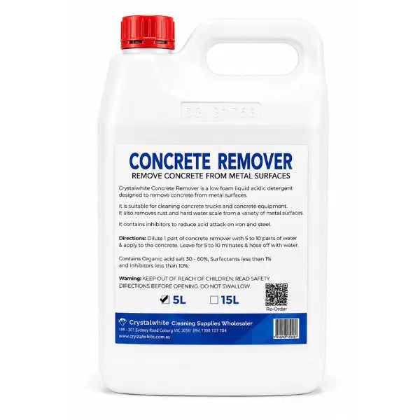 Crystalwhite | Concrete Remover from Metal Surfaces | Crystalwhite Cleaning Supplies Melbourne
