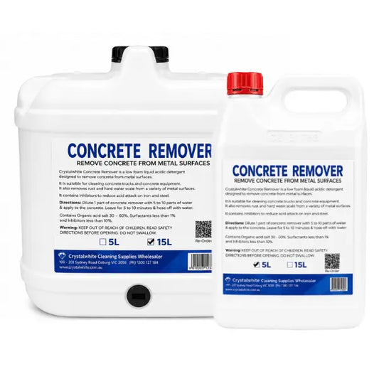 Crystalwhite | Concrete Remover from Metal Surfaces | Crystalwhite Cleaning Supplies Melbourne