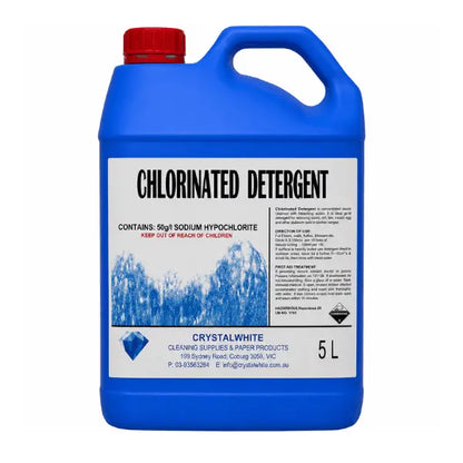 Crystalwhite | Chlorinated Concentrated Thick Bleach 5Lt | Crystalwhite Cleaning Supplies Melbourne