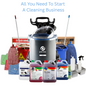 Crystalwhite Cleaning Supplies | Cleaning Start-up Kit  with Pacvac Thrift Vacuum | Crystalwhite Cleaning Supplies Melbourne.