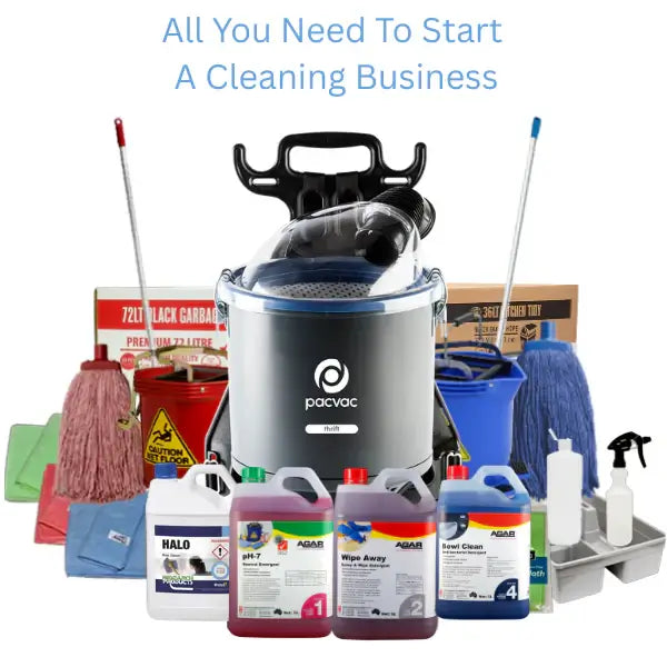 Commercial Cleaning Start-up Kit | Pacvac Thrift Backpack Vacuum