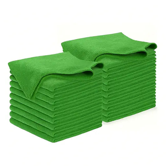 Crystalwhite Microfibre Cloth | Blue Red Green [20 Cloths]