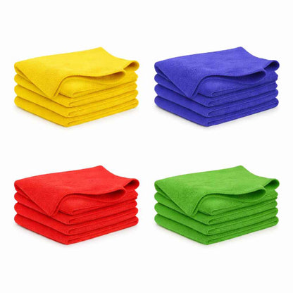 Crystalwhite | Microfibre Cloth 20 Pack (5 Each Colour) | Crystalwhite Cleaning Supplies Melbourne