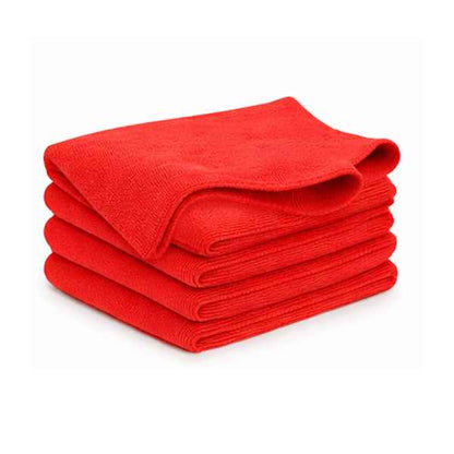Crystalwhite | Microfibre Cloth 20 Pack (5 Red Colour) | Crystalwhite Cleaning Supplies Melbourne