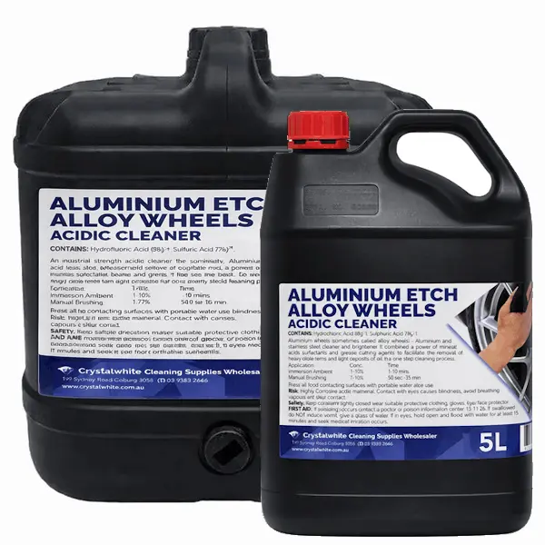 Crystalwhite | Aluminium Etch Alloy Wheels Acidic Cleaner | Crystalwhite Cleaning Supplies Melbourne