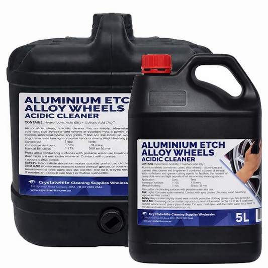 Crystalwhite | Aluminium Etch Alloy Wheels Acidic Cleaner | Crystalwhite Cleaning Supplies Melbourne