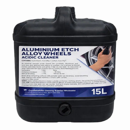 Crystalwhite | Aluminium Etch 15Lt Alloy Wheels Acidic Cleaner | Crystalwhite Cleaning Supplies Melbourne