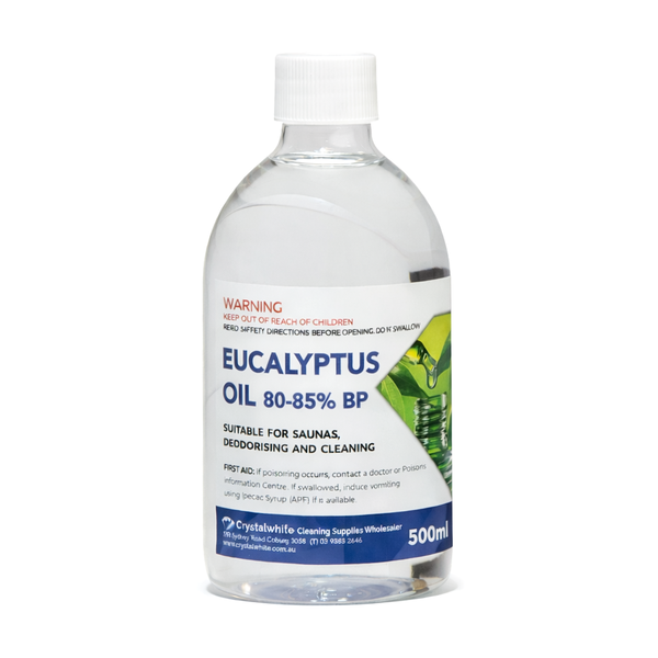 Crystalwhite | Eucalyptus Oil 500ml | Crystalwhite Cleaning Supplies Melbourne