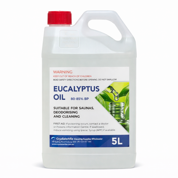 Crystalwhite | Eucalyptus Oil 5Lt | Crystalwhite Cleaning Supplies Melbourne