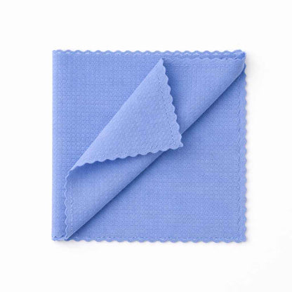 Crystalwhite | Lint Free Glass Cleaning Cloth 40x40cm Blue | Crystalwhite Cleaning Supplies Melbourne