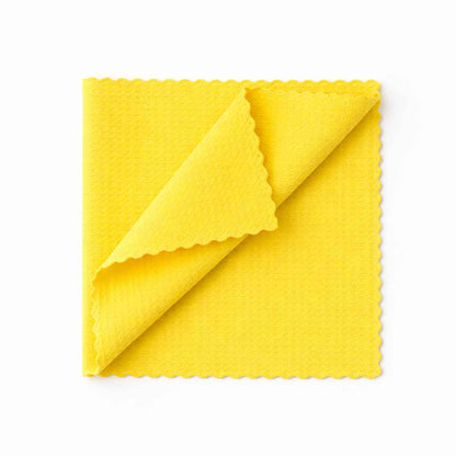 Crystalwhite | Lint Free Glass Cleaning Cloth 40x40cm Yellow | Crystalwhite Cleaning Supplies Melbourne