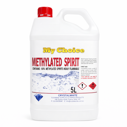 Crystalwhite | Methylated Spirits 5Lt | Crystalwhite Cleaning Supplies Melbourne