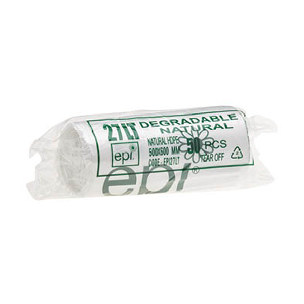 Austar Packaging | 100% Degradable EPI 27Lt Rubbish Bin Bags Liner | Crystalwhite Cleaning Supplies Melbourne