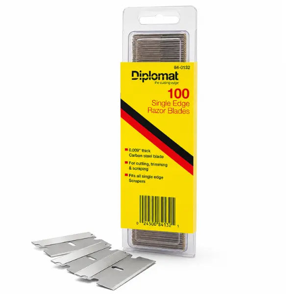 Diplomat | Single Edge Razor Blades Pack of 100 | Crystalwhite Cleaning Supplies Melbourne