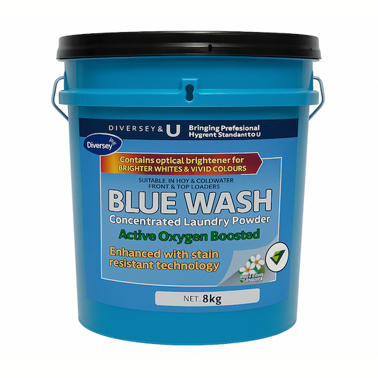Tasman | Blue Wash Antibacterial Laundry Powder 8Kg Biodegradable | Crystalwhite Cleaning Supplies Melbourne