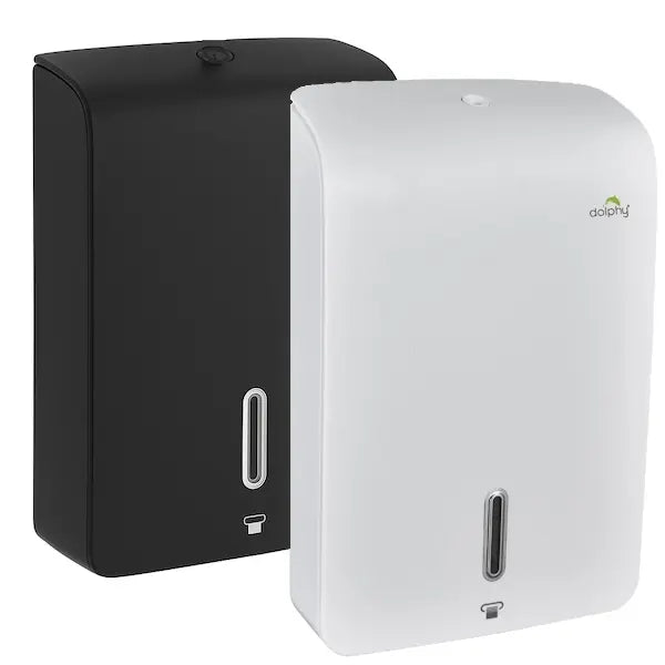 Dolphy Jumbo Plaza Ultraslim Paper Towel Dispenser Black or White