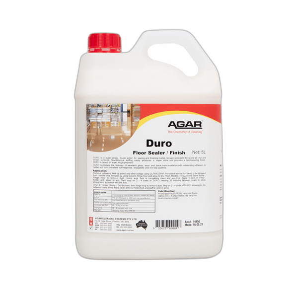 Agar | Agar DURO Floor Polish and Sealer | Crystalwhite Cleaning Supplies Melbourne