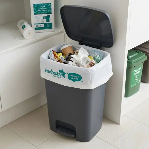 Envirostar | Landfill Biodegradable Bin Liners in Office Use | Crystalwhite Cleaning Supplies Melbourne