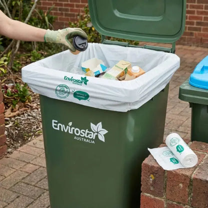 Envirostar | Landfill Biodegradable Bin Liners Outdoor Use | Crystalwhite Cleaning Supplies Melbourne