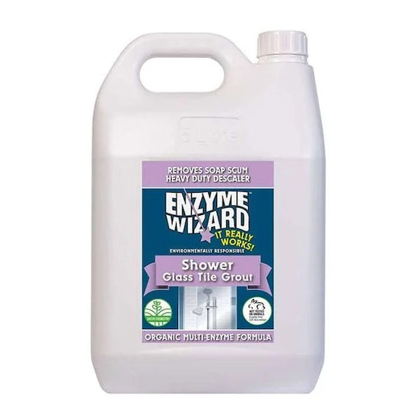 Enzyme Wizard | Shower Glass Tile Grout Cleaner 5Lt | Crystalwhite Cleaning Supplies Melbourne