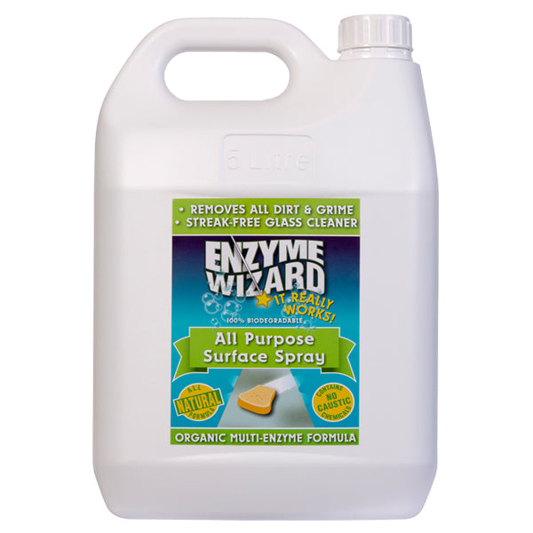 Enzyme Wizard | All Purpose Surface Cleaner 5Lt | Crystalwhite Cleaning Supplies Melbourne