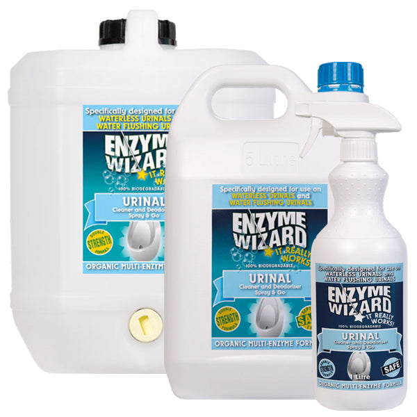 Enzyme Wizard | Urinal Cleaner and Deodorizer Spray N Go | Crystalwhite Cleaning Supplies Melbourne