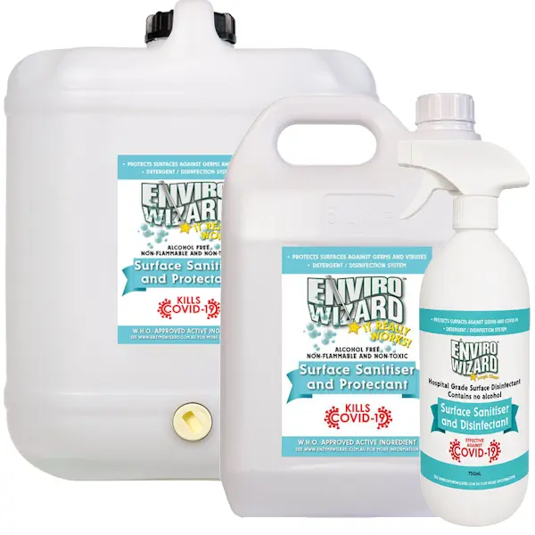 Enzyme Wizard | Surface Sanitiser Hospital Grade Disinfectant Group | Crystalwhite Cleaning Supplies Melbourne