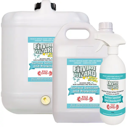 Enzyme Wizard | Surface Sanitiser Hospital Grade Disinfectant Group | Crystalwhite Cleaning Supplies Melbourne