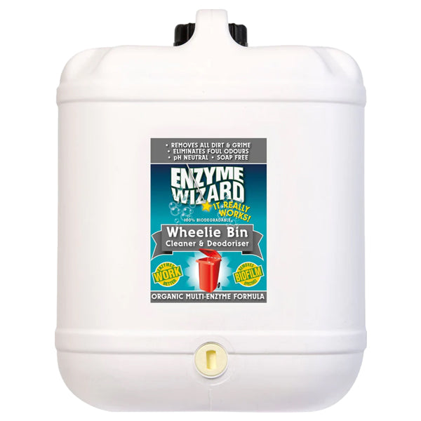 Enzyme Wizard | Wheelie Bin Cleaner 10Lt | Crystalwhite Cleaning Supplies Melbourne