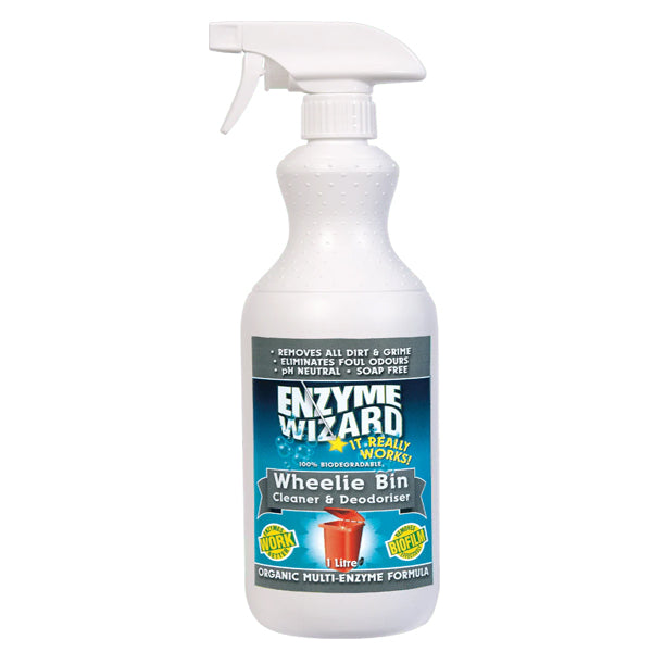 Enzyme Wizard | Wheelie Bin Cleaner 1Lt | Crystalwhite Cleaning Supplies Melbourne