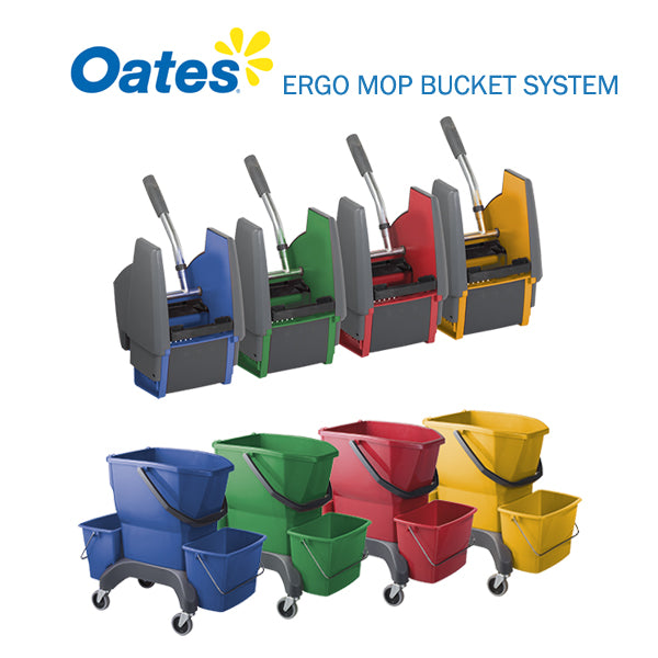 Oates | Ezy Ergo Bucket 25 Litre with Presser Group | Crystalwhite Cleaning Supplies Melbourne