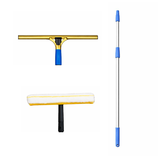 Crystalwhite |Two in One Window Wash and Dry Tool 2.50 meter | Crystalwhite Cleaning Supplies 