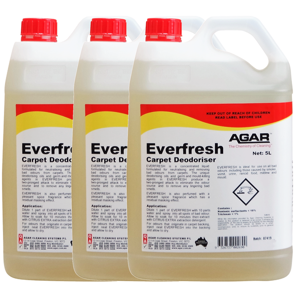 Agar | Everfresh Carpet Deodoriser 5Lt | Crystalwhite Cleaning Supplies Melbourne